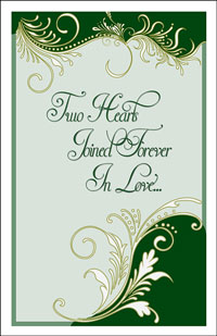 Wedding Program Cover Template 8A - Graphic 1